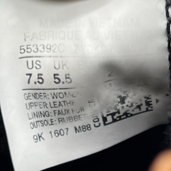 Converse Chuck Taylor All Star Shoes Womens Size 7.5 Black Leather Casual Skate - Picture 8 of 8